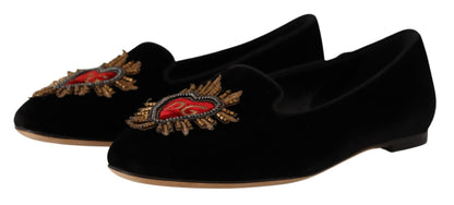 Dolce & Gabbana Elegant Patent Leather Flat Shoes Dolce & Gabbana