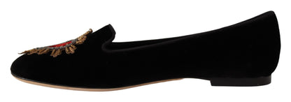 Dolce & Gabbana Elegant Patent Leather Flat Shoes Dolce & Gabbana