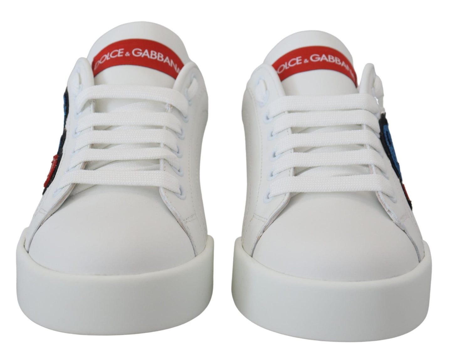 Dolce & Gabbana Sparkling White Portofino Sneakers Dolce & Gabbana