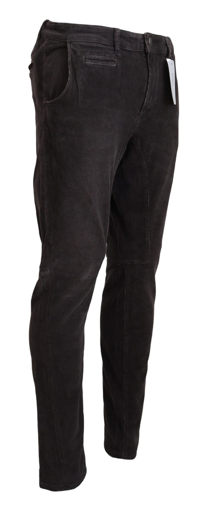 Acht Elegant Corduroy Brown Pants Acht