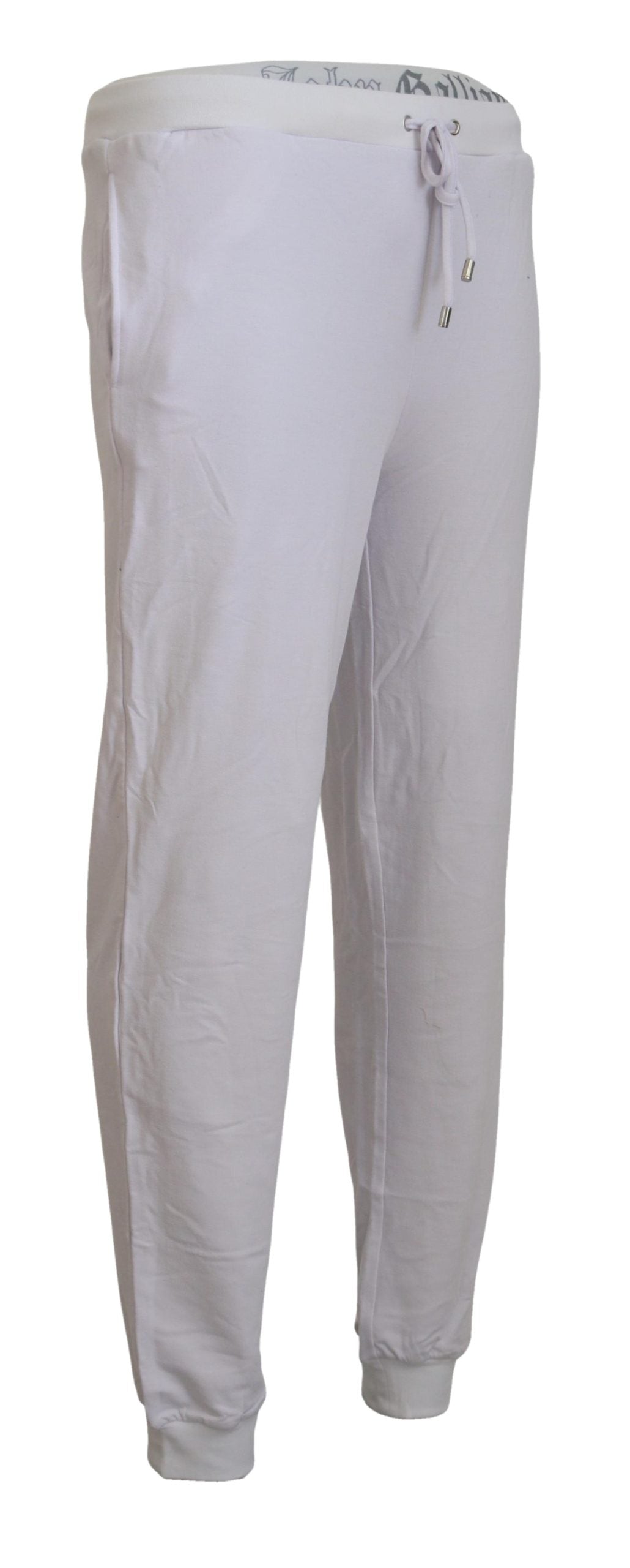 John Galliano Chic White Jogger Pants - Casual Elegance John Galliano