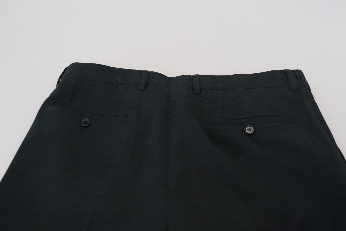 Dolce & Gabbana Elegant Blue Virgin Wool Trousers Dolce & Gabbana