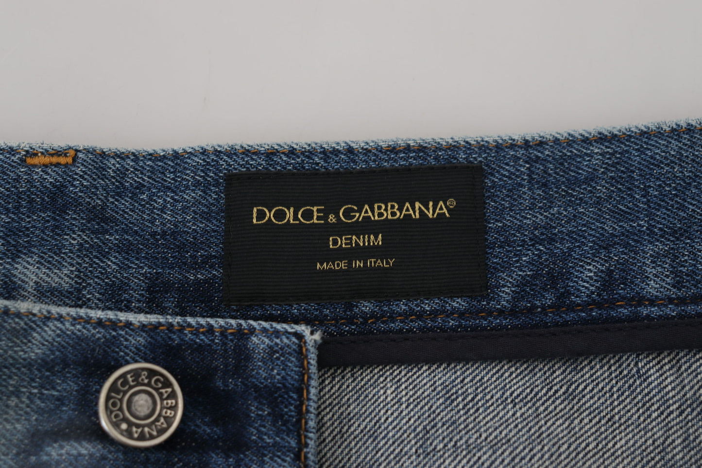 Dolce & Gabbana Stunning Tattered Denim Italian Jeans Dolce & Gabbana