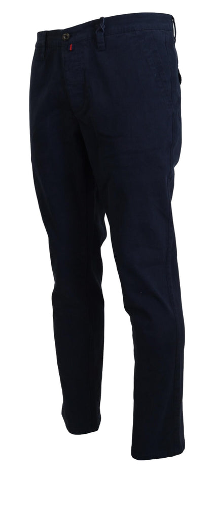 Domenico Tagliente Elegant Sapphire Dress Pants for Men Domenico Tagliente