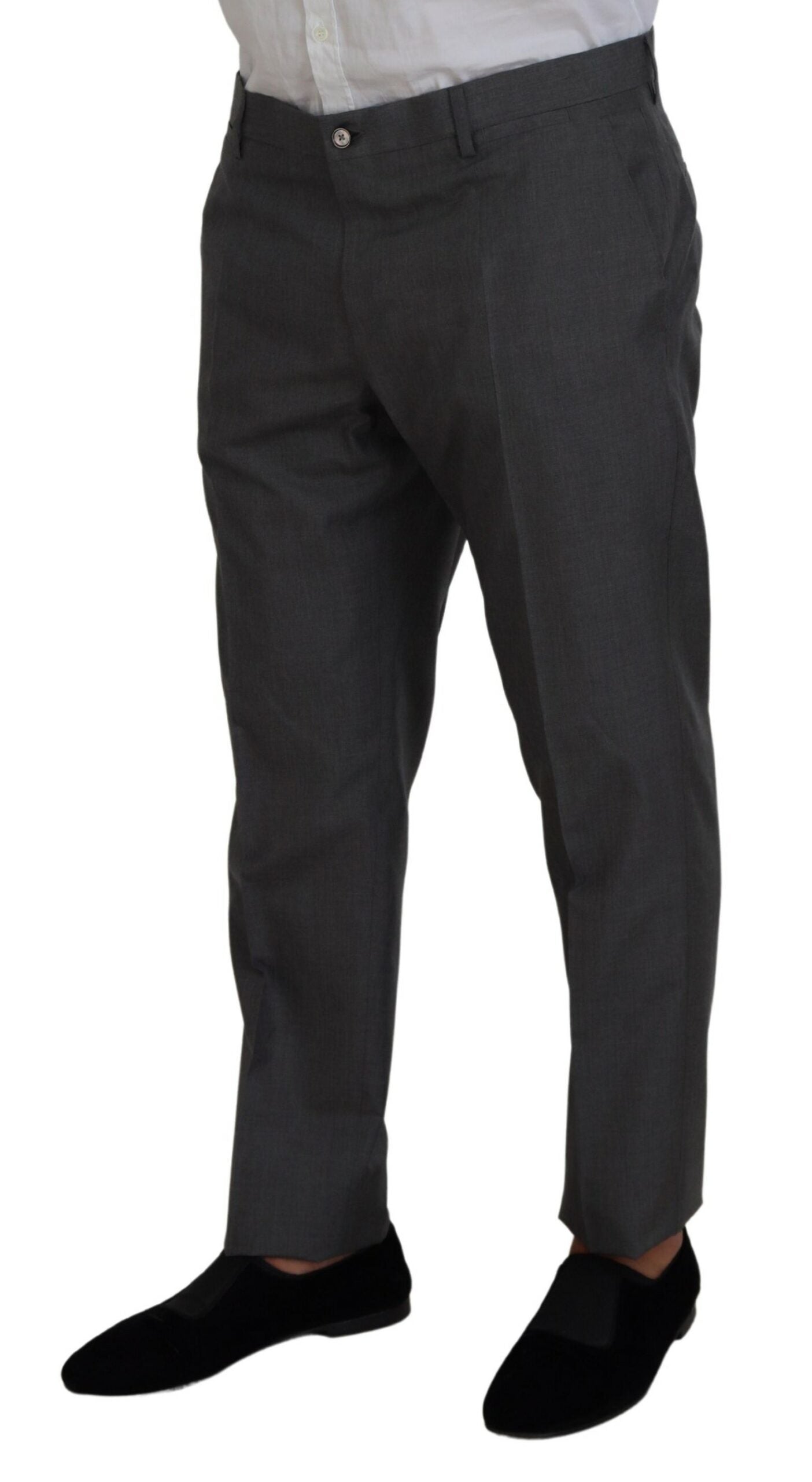 Dolce & Gabbana Sleek Silver Martini Slim Fit Three-Piece Suit Dolce & Gabbana