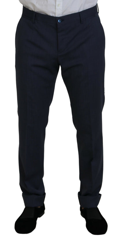 Dolce & Gabbana Elegant Blue Martini Men's Slim Fit Suit Dolce & Gabbana