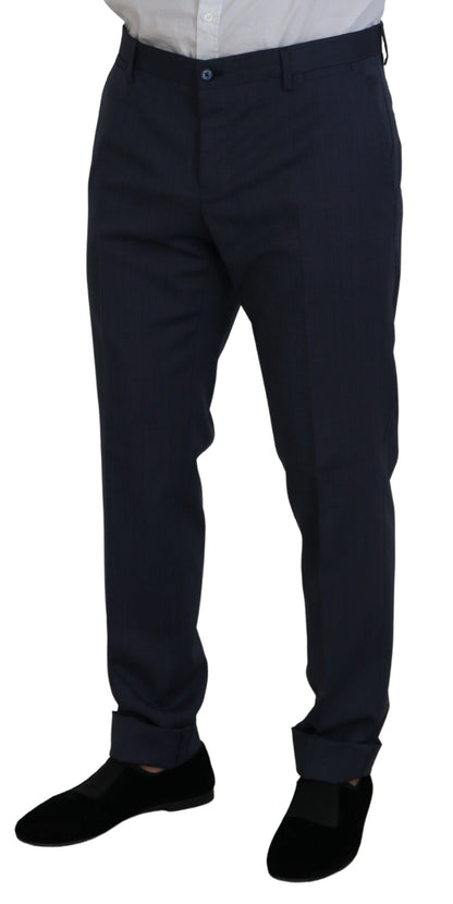 Dolce & Gabbana Elegant Blue Martini Men's Slim Fit Suit Dolce & Gabbana