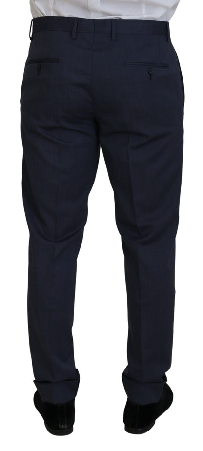 Dolce & Gabbana Elegant Blue Martini Men's Slim Fit Suit Dolce & Gabbana