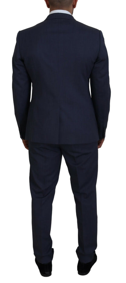 Dolce & Gabbana Elegant Blue Martini Men's Slim Fit Suit Dolce & Gabbana