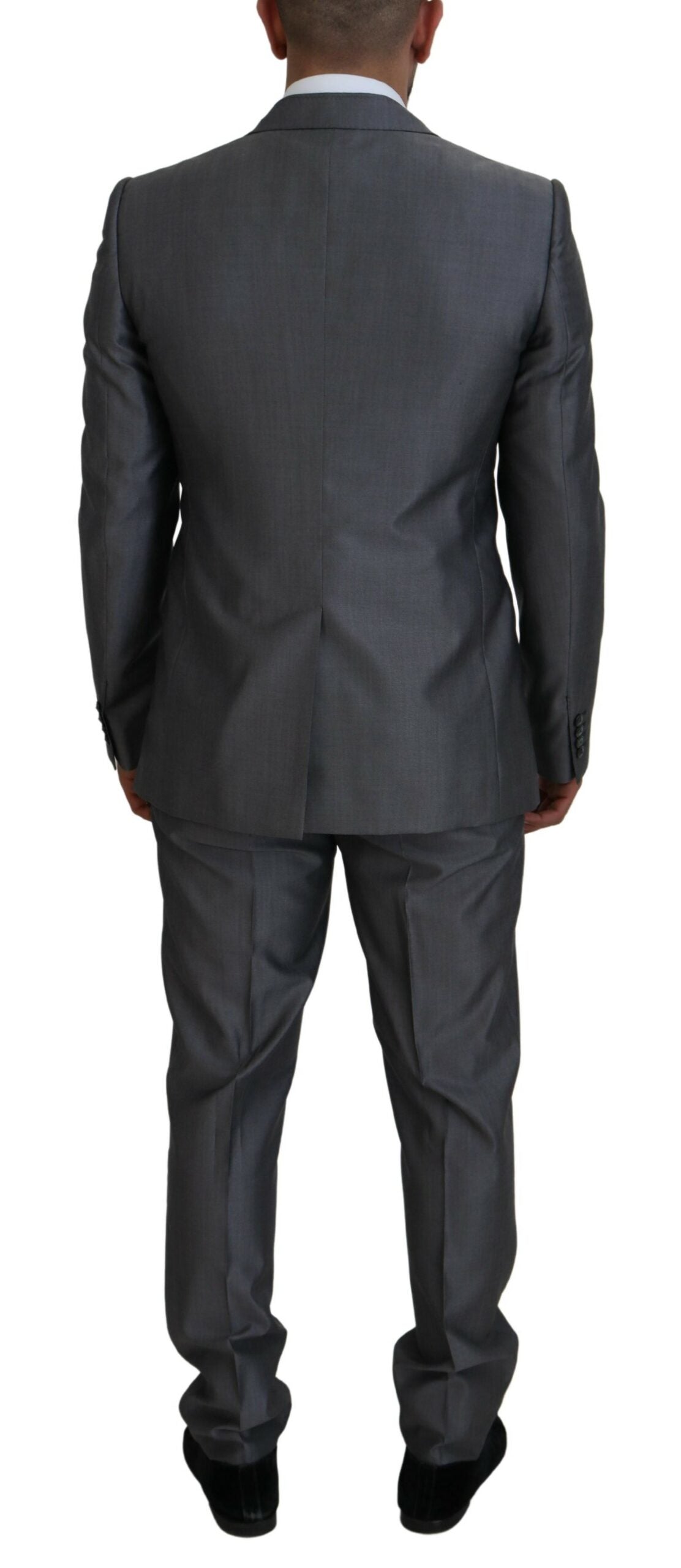 Dolce & Gabbana Elegant Gray Silver Sicilia Suit Ensemble Dolce & Gabbana