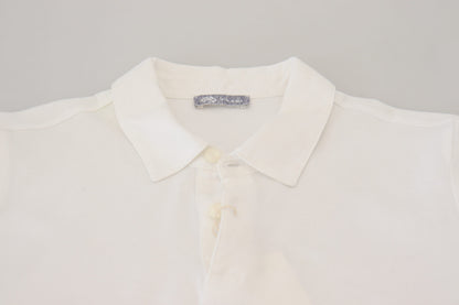 FRADI Elegant White Cotton Polo T-Shirt FRADI