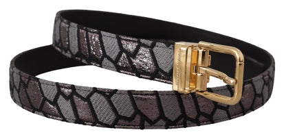 Dolce & Gabbana Multicolor Leather Statement Belt Dolce & Gabbana