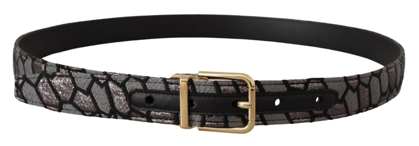 Dolce & Gabbana Multicolor Leather Statement Belt Dolce & Gabbana