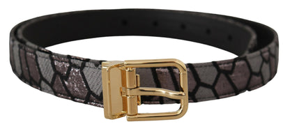 Dolce & Gabbana Multicolor Leather Statement Belt Dolce & Gabbana