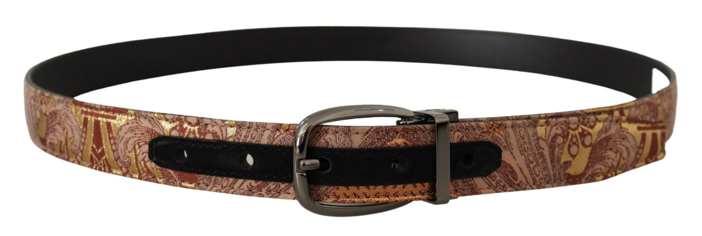 Dolce & Gabbana Multicolor Leather Signature Belt Dolce & Gabbana