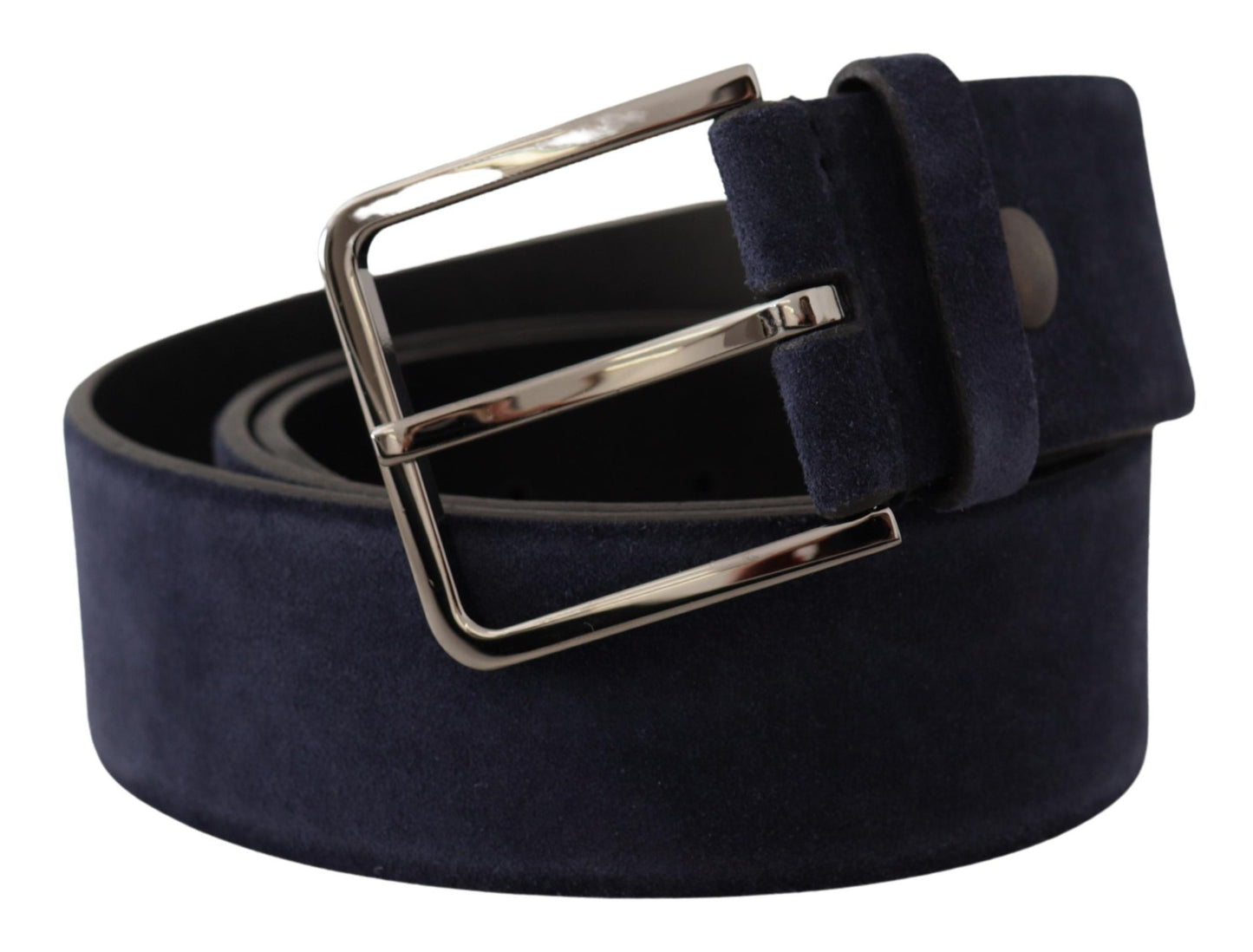 Dolce & Gabbana Navy Elegance Velvet Leather Belt Dolce & Gabbana