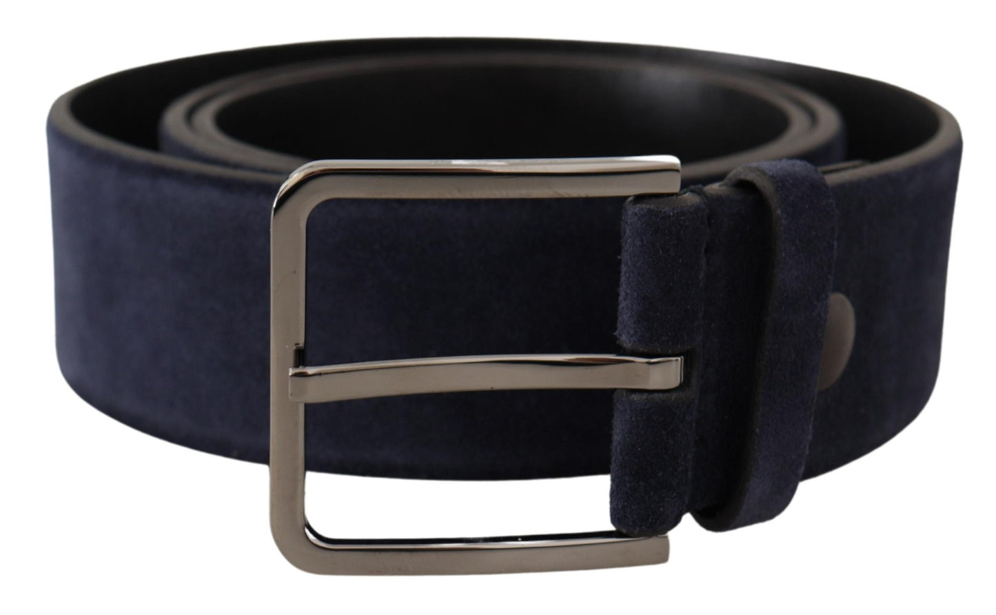 Dolce & Gabbana Navy Elegance Velvet Leather Belt Dolce & Gabbana