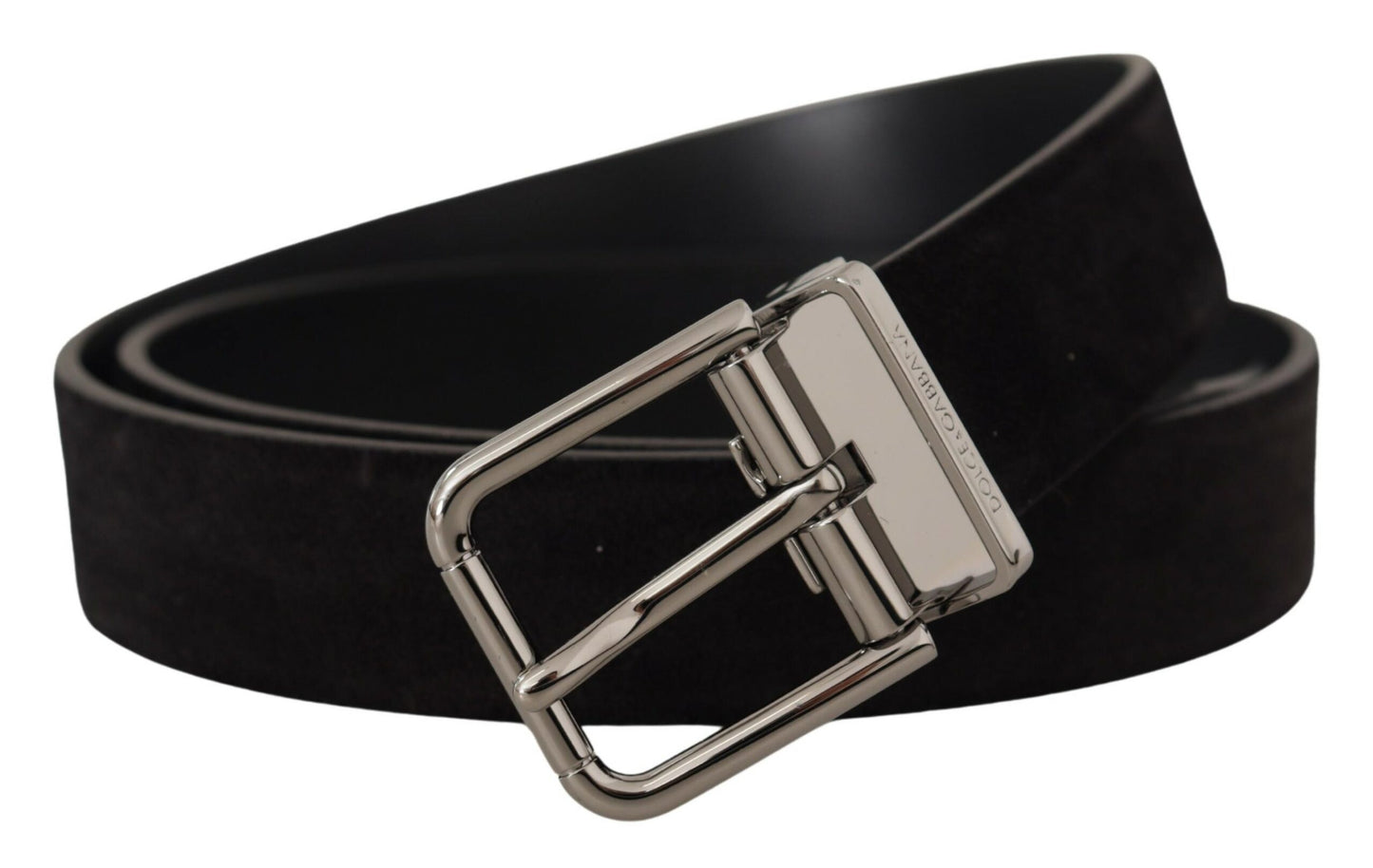 Dolce & Gabbana Elegant Black Leather Grosgrain Belt Dolce & Gabbana