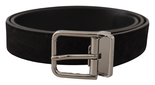 Dolce & Gabbana Elegant Black Leather Grosgrain Belt Dolce & Gabbana