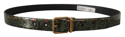 Dolce & Gabbana Elegant Black Grosgrain Leather Belt Dolce & Gabbana