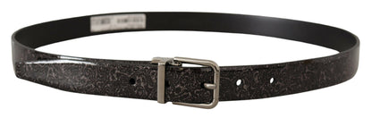 Dolce & Gabbana Sleek Grosgrain Leather Belt with Metal Buckle Dolce & Gabbana