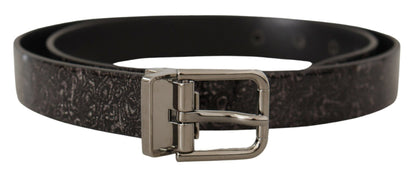 Dolce & Gabbana Sleek Grosgrain Leather Belt with Metal Buckle Dolce & Gabbana