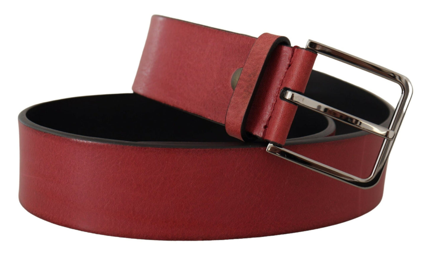 Dolce & Gabbana Elegant Grosgrain Leather Belt with Silver Buckle Dolce & Gabbana