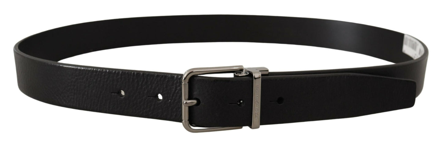 Dolce & Gabbana Elegant Black Leather Belt Dolce & Gabbana