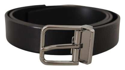 Dolce & Gabbana Elegant Black Leather Belt Dolce & Gabbana