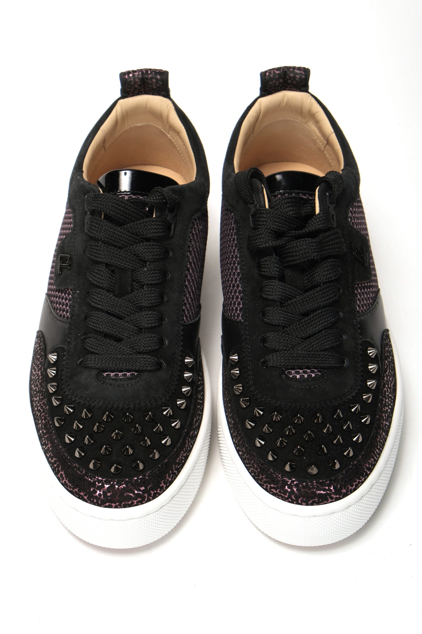 Christian Louboutin Version Black Happy Rui Spikes Flat Shoes Christian Louboutin