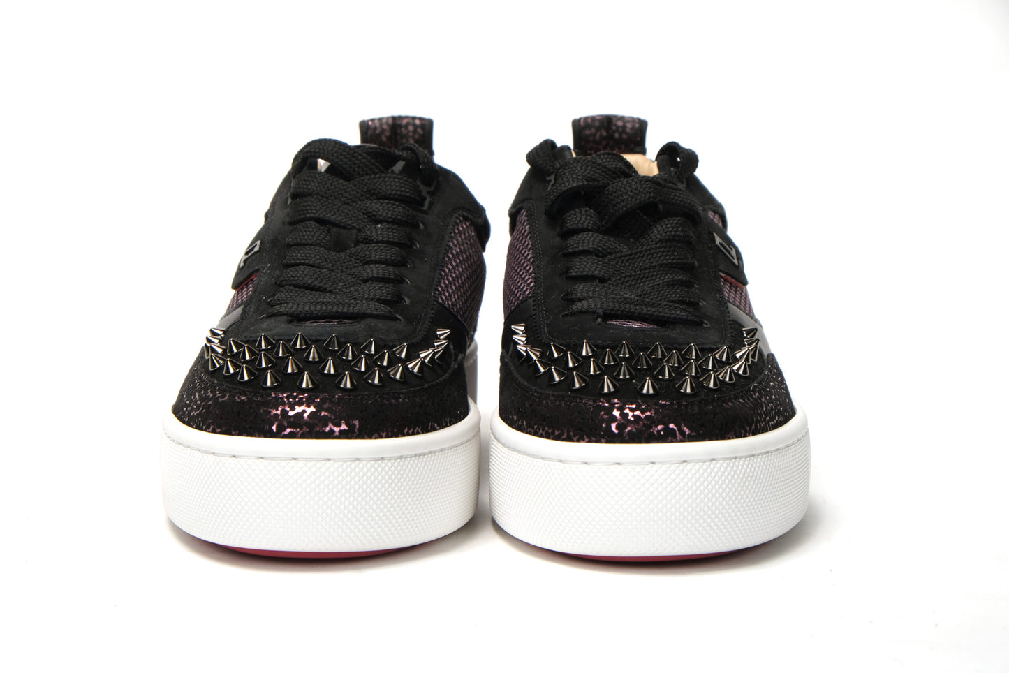 Christian Louboutin Version Black Happy Rui Spikes Flat Shoes Christian Louboutin