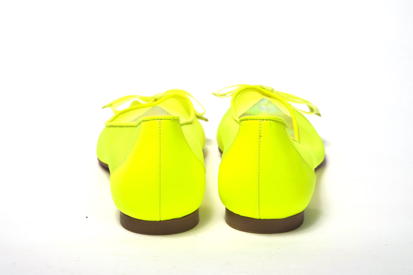 Christian Louboutin Fluro Yellow Flat Point Toe Shoe Christian Louboutin