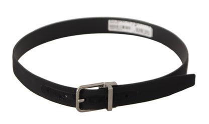 Dolce & Gabbana Elegant Black Canvas & Leather Belt Dolce & Gabbana