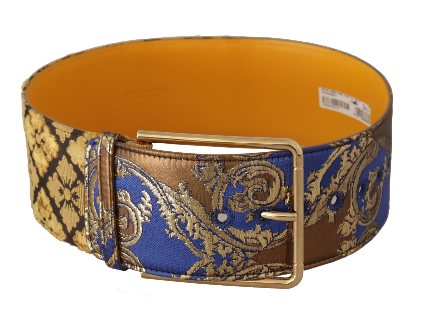 Dolce & Gabbana Elegant Blue Leather Belt with Metal Buckle Dolce & Gabbana