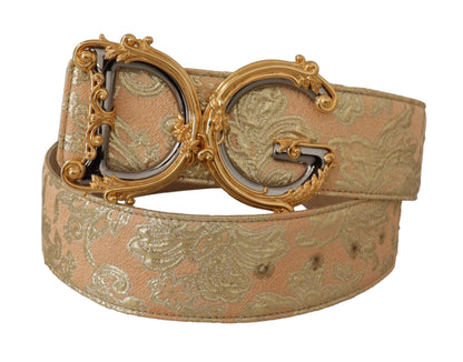 Dolce & Gabbana Elegant Leather Belt with Logo Buckle Dolce & Gabbana