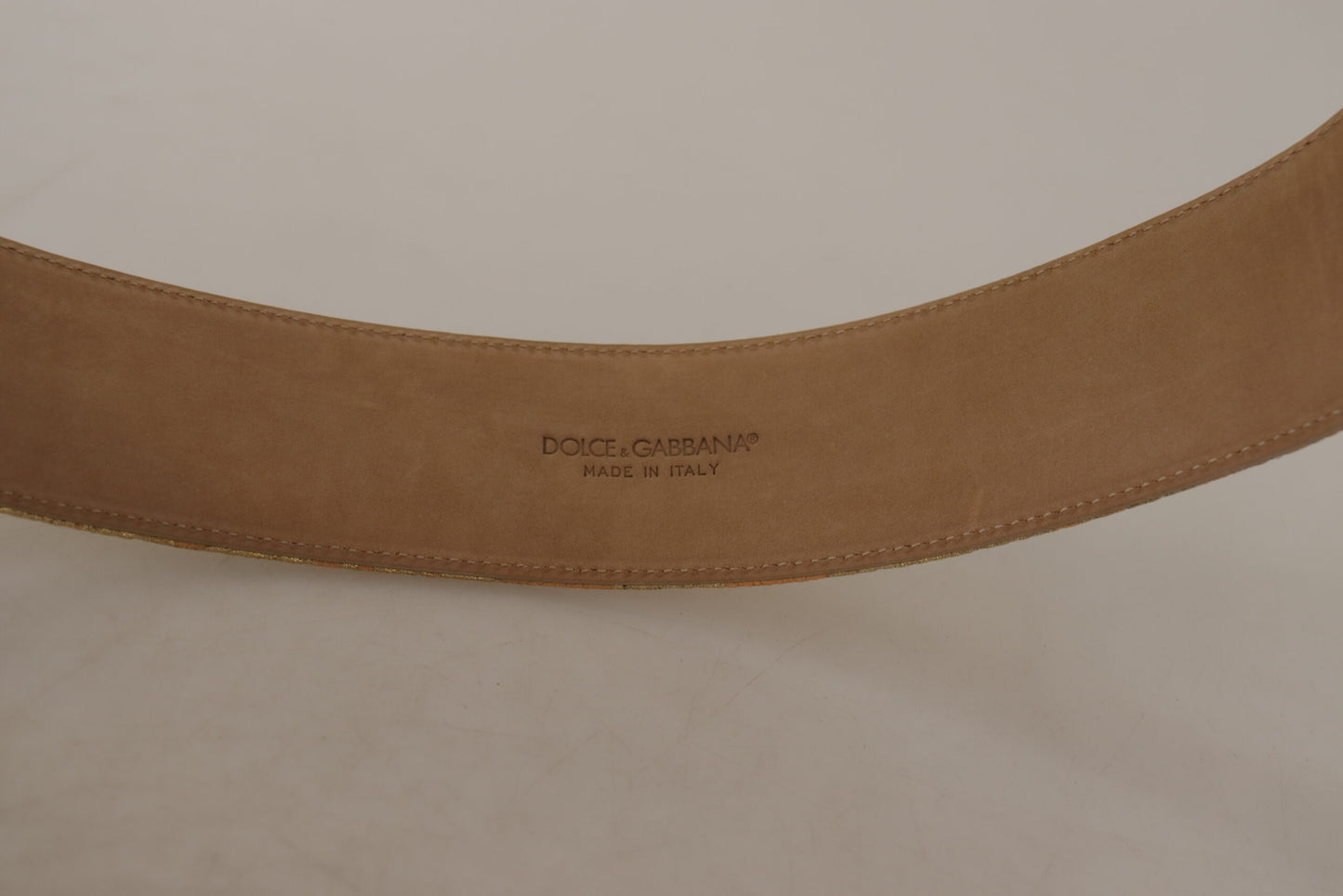 Dolce & Gabbana Elegant Leather Belt with Logo Buckle Dolce & Gabbana