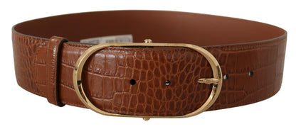 Dolce & Gabbana Enchanting Engraved Logo Leather Belt Dolce & Gabbana