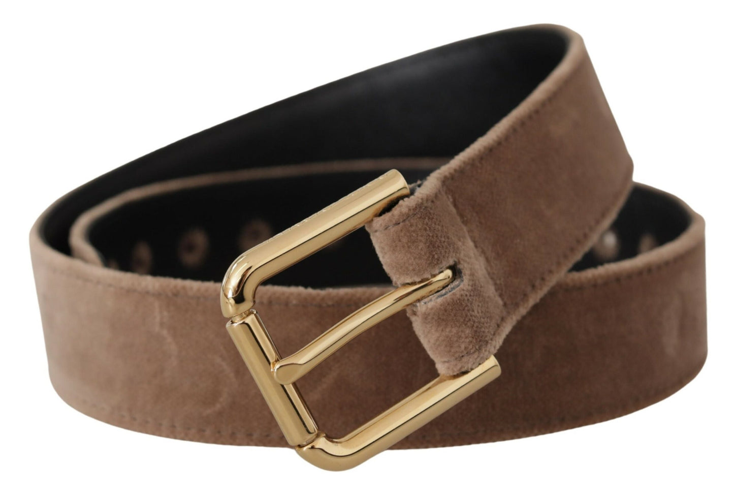 Dolce & Gabbana Elegant Velvet Logo Buckle Belt Dolce & Gabbana