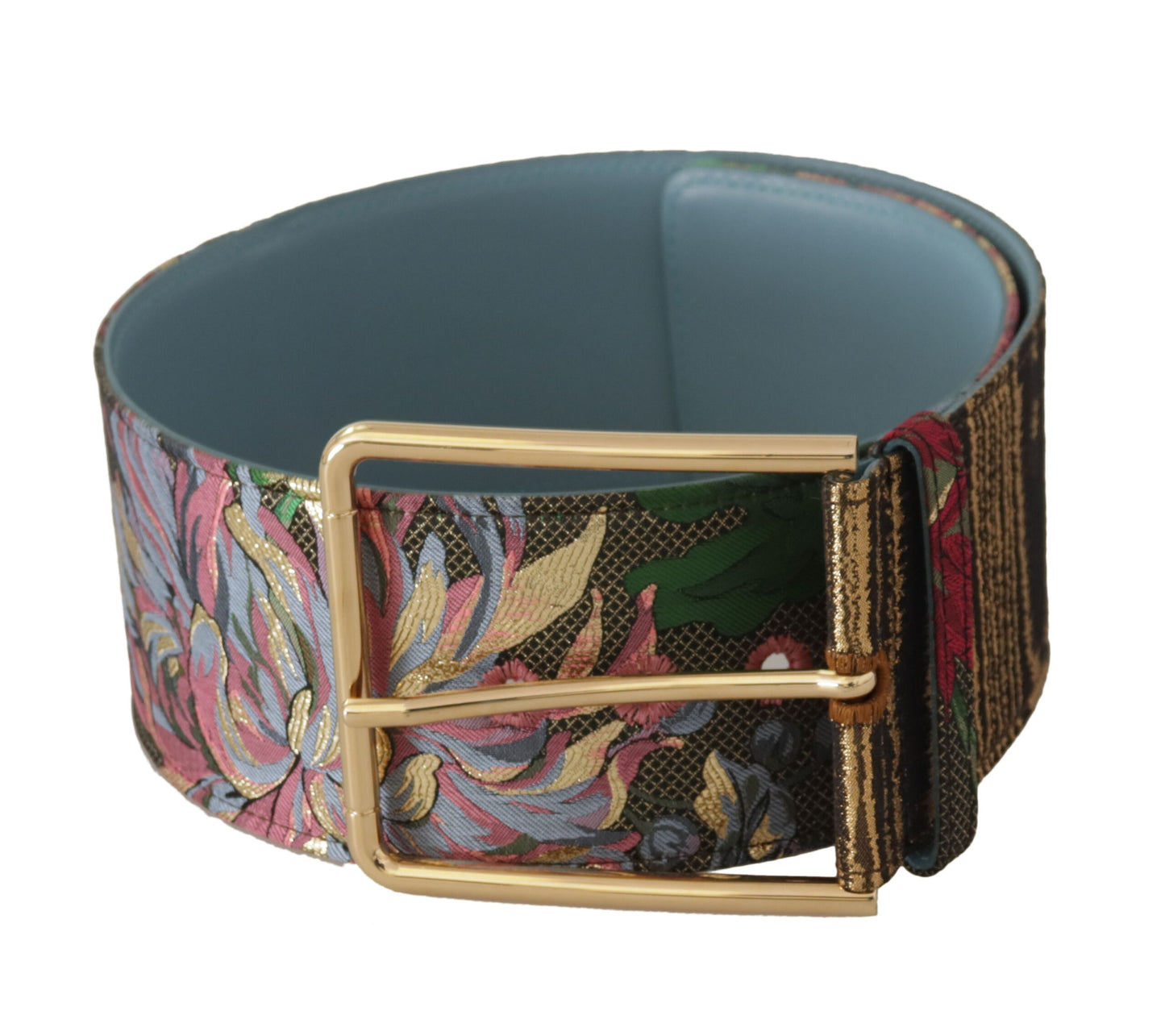 Dolce & Gabbana Multicolor Leather Logo Buckle Belt Dolce & Gabbana