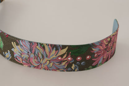 Dolce & Gabbana Multicolor Leather Logo Buckle Belt Dolce & Gabbana