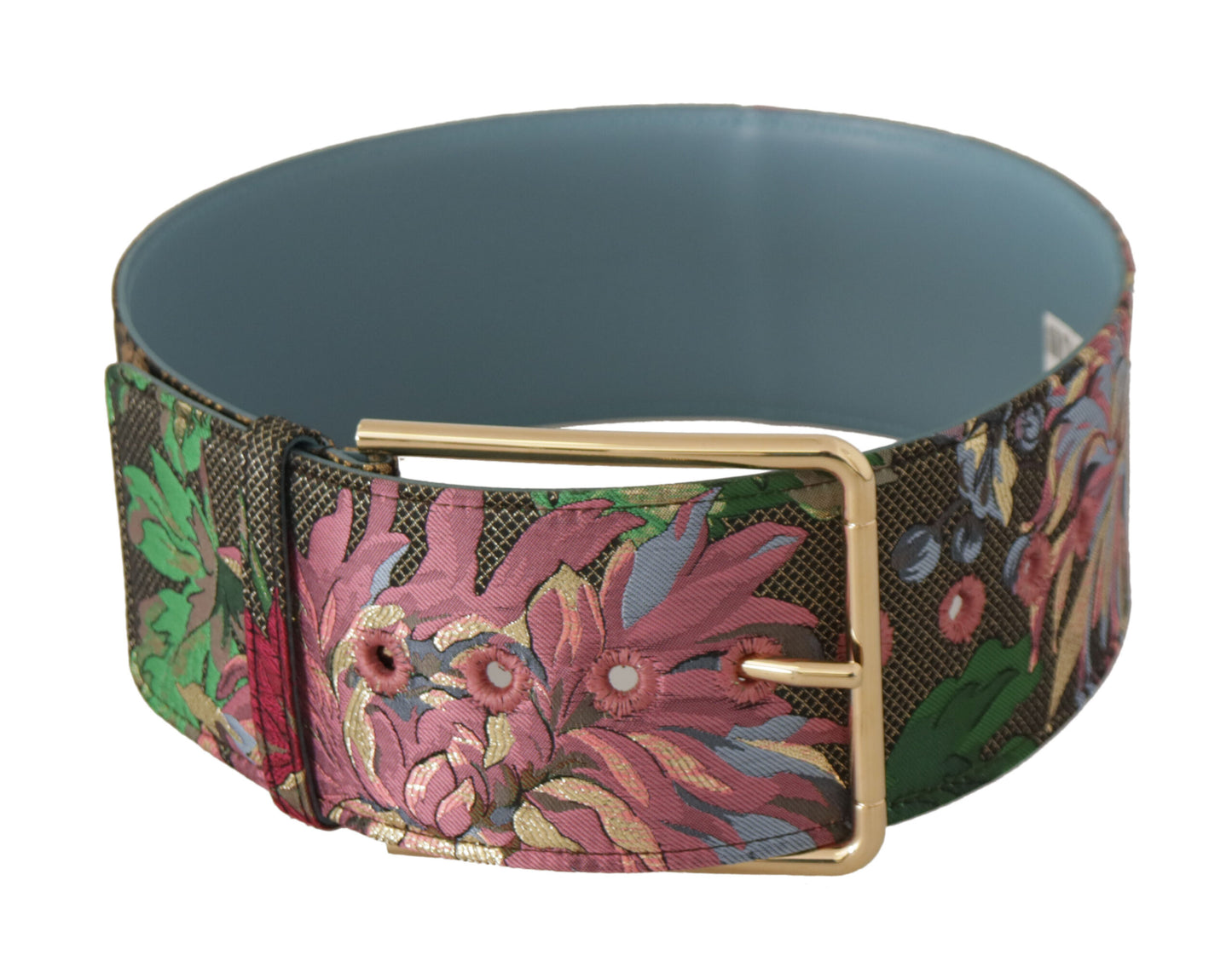 Dolce & Gabbana Multicolor Leather Logo Buckle Belt Dolce & Gabbana