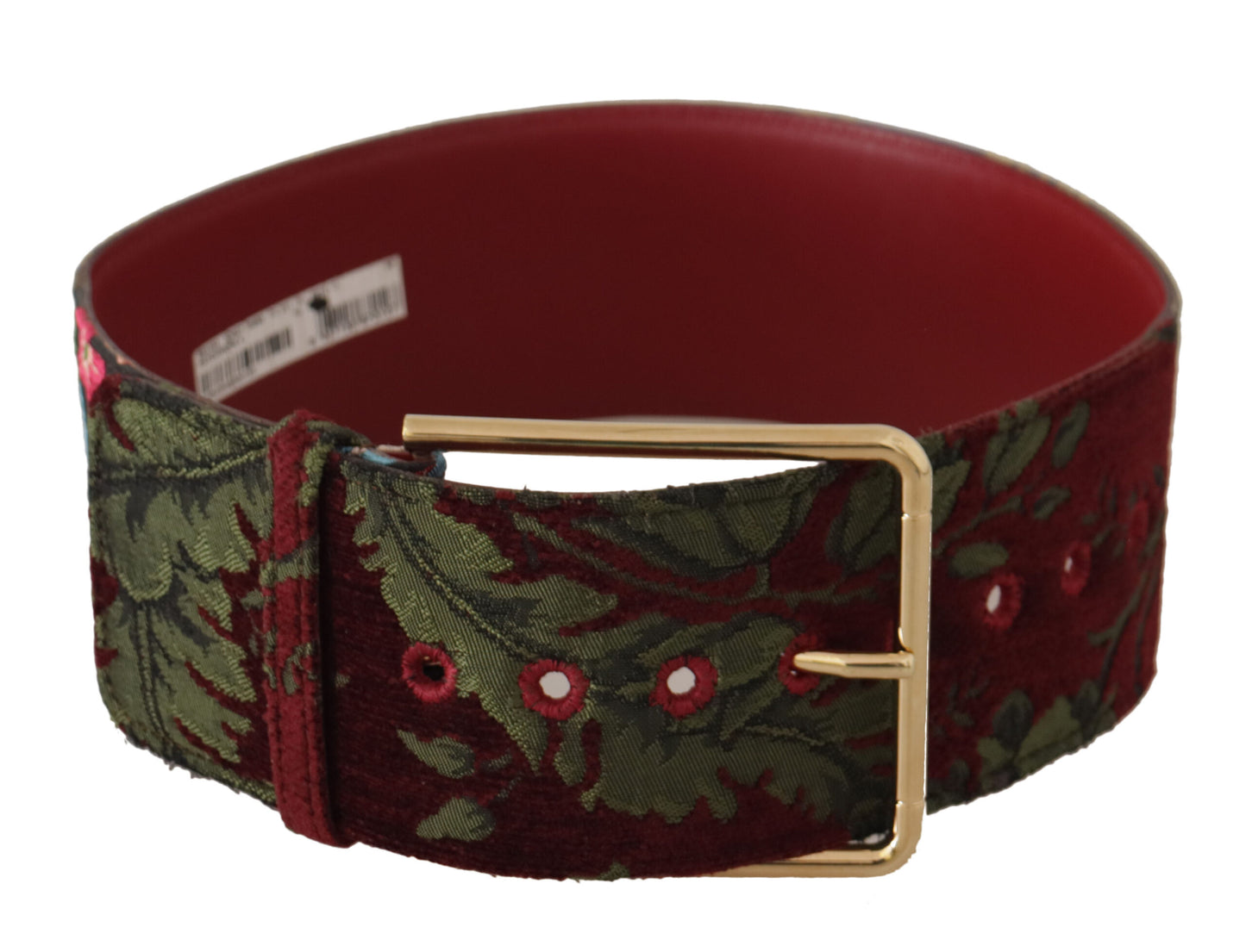 Dolce & Gabbana Engraved Logo Multicolor Leather Belt Dolce & Gabbana