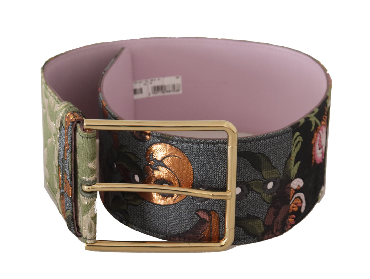 Dolce & Gabbana Elegant Multicolor Canvas-Leather Belt Dolce & Gabbana