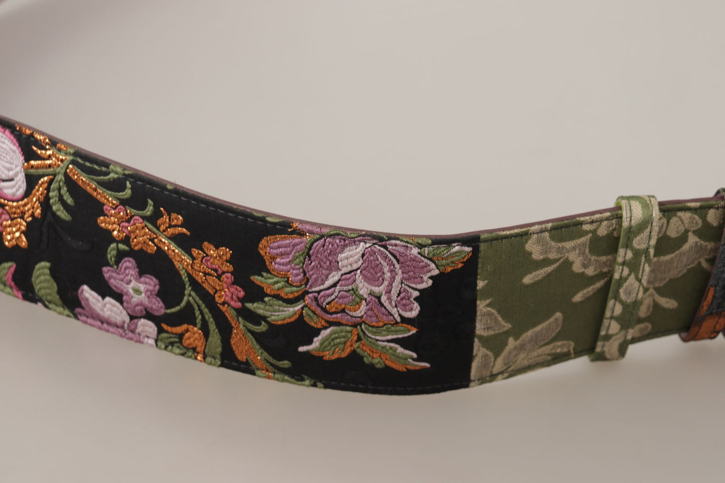 Dolce & Gabbana Elegant Multicolor Canvas-Leather Belt Dolce & Gabbana