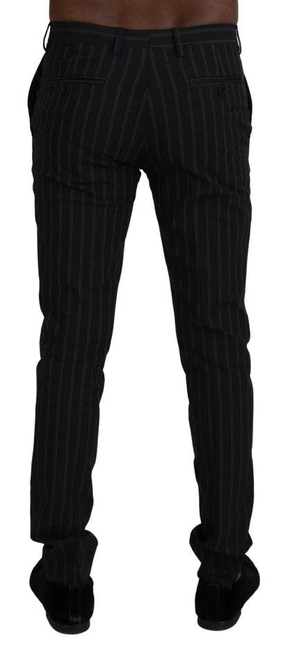 BENCIVENGA Elegant Striped Viscose Dress Pants for Men BENCIVENGA