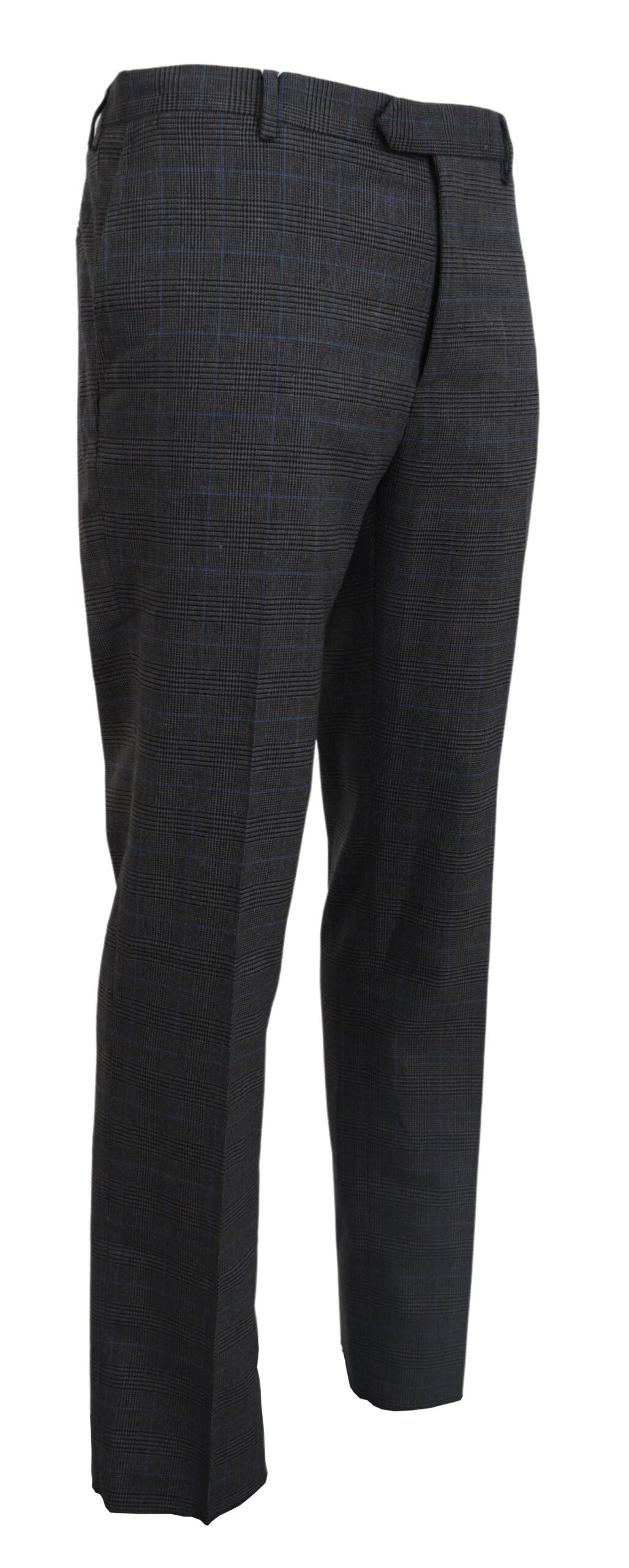 BENCIVENGA Elegant Checkered Wool Dress Pants for Men BENCIVENGA