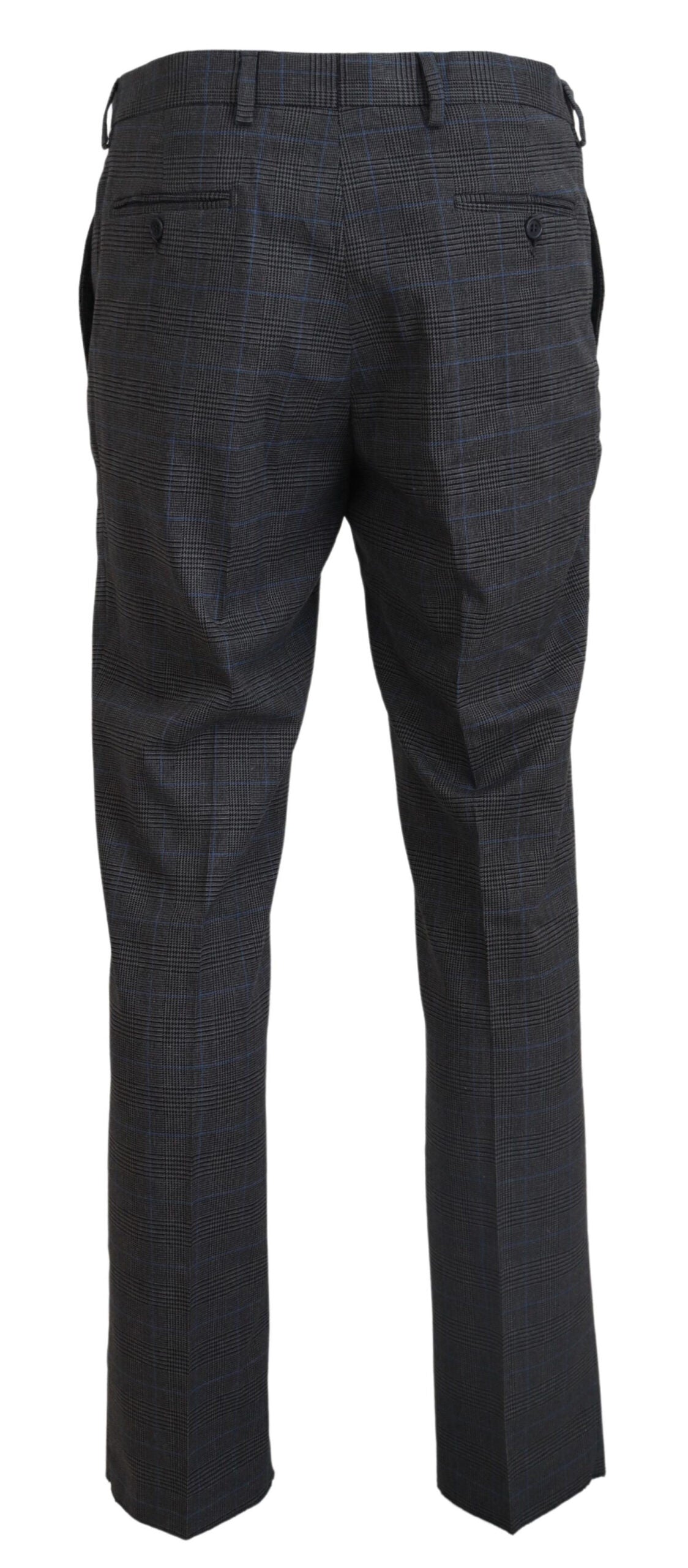 BENCIVENGA Elegant Checkered Wool Dress Pants for Men BENCIVENGA