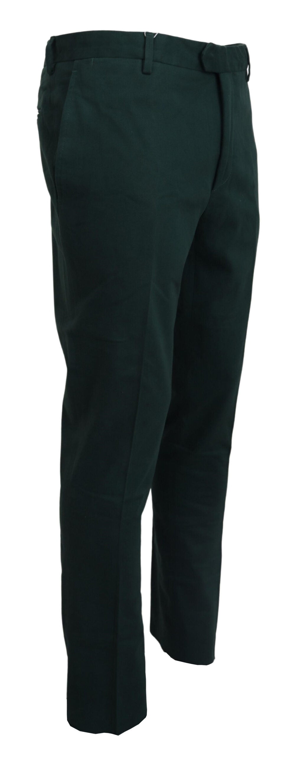 BENCIVENGA Elegant Dark Green Chino Trousers BENCIVENGA