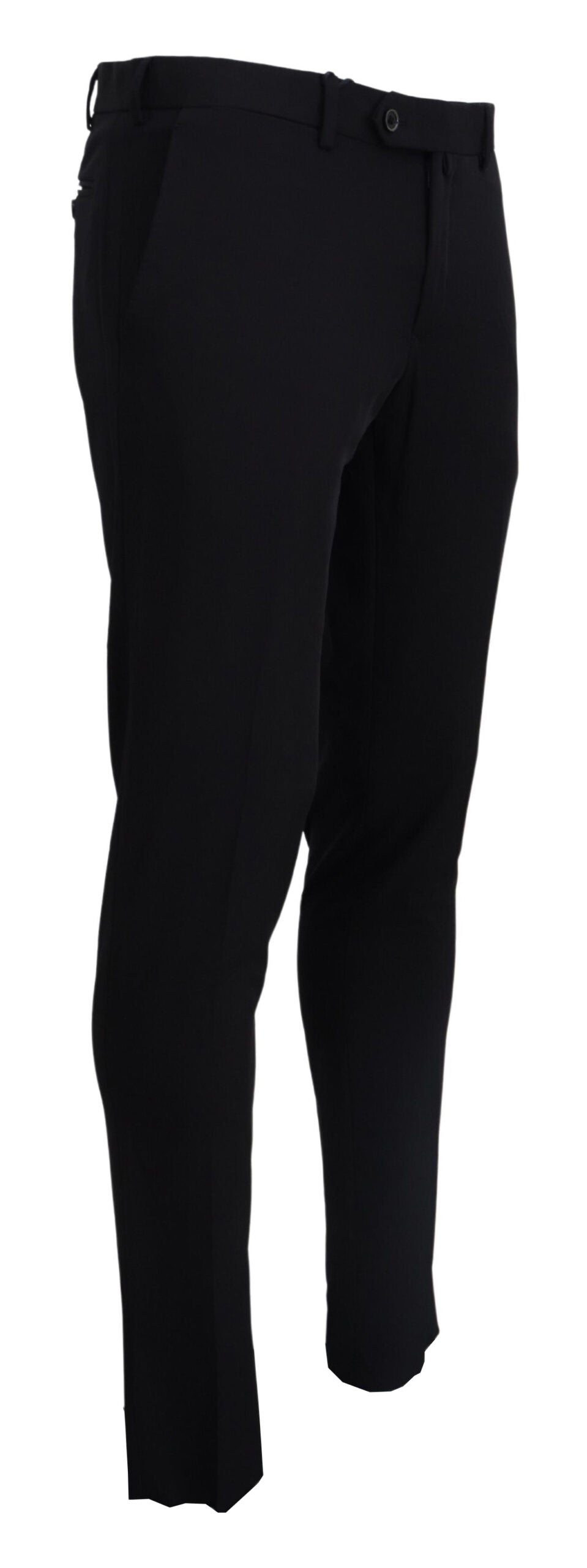 Domenico Tagliente Elegant Black Italian Dress Pants Domenico Tagliente