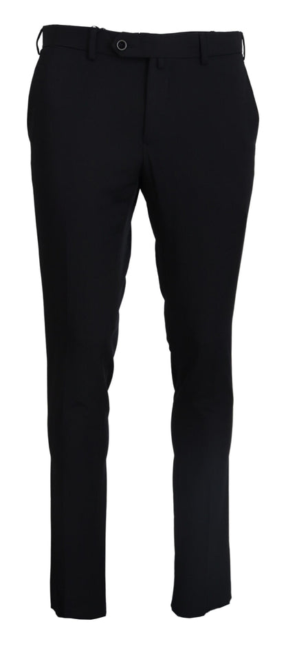 Domenico Tagliente Elegant Black Italian Dress Pants Domenico Tagliente